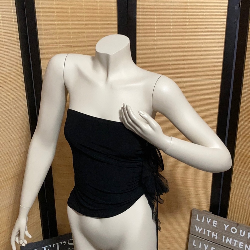 Symphony tube top sexy black top